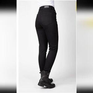 Bull-It Women's Motorcycle AA Protection Jeans Slim Size 8 Short Black PPE EUC